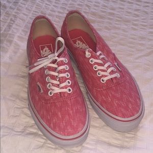 Coral and white VANS !